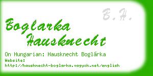 boglarka hausknecht business card