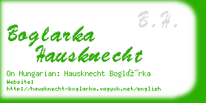 boglarka hausknecht business card